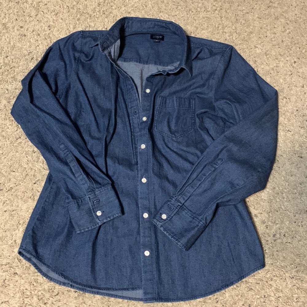 Women’s JCrew Chambray Shirt- Size M